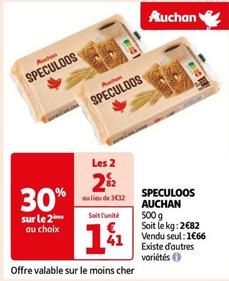 Auchan - Speculoos offre à 1,66€ sur Auchan Hypermarché