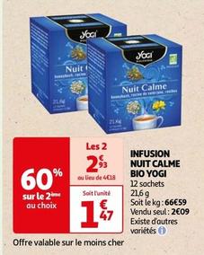 Yogi - Infusion Nuit Calme Bio offre à 2,09€ sur Auchan Hypermarché