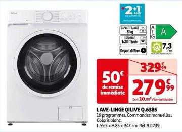 Qilive - Lave-Linge Q.6385 offre à 279,99€ sur Auchan Hypermarché