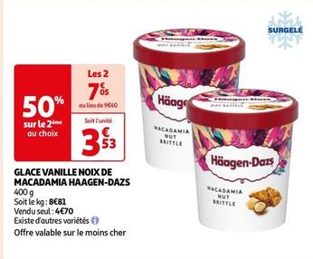 Haagen Dazs - Glace Vanille Noix De Macadamia offre à 4,7€ sur Auchan Hypermarché