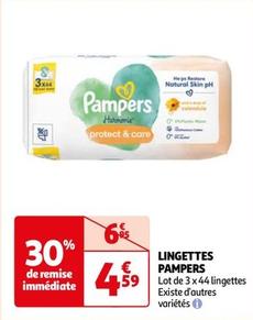 Pampers - Lingettes  offre à 4,59€ sur Auchan Hypermarché