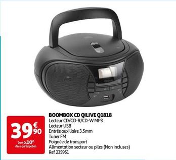 Qilive - Boombox CD Q1818 offre à 39,9€ sur Auchan Hypermarché