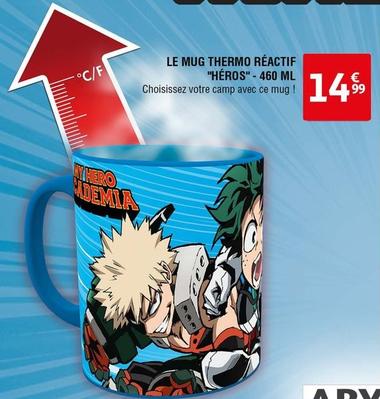 Le Mug Thermo Réactif "héros" -460 Ml offre à 14,99€ sur Auchan Hypermarché