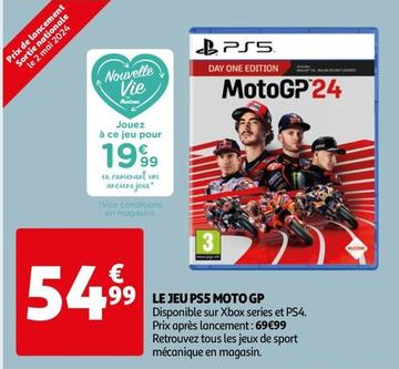 Le Jeu Ps5 Moto Gp offre à 54,99€ sur Auchan Hypermarché