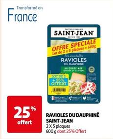 Saint-Jean - Ravioles Du Dauphine  offre sur Auchan Hypermarché