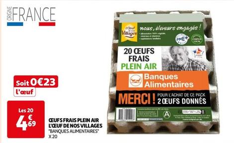 L'Œuf De Nos Villages - Œufs Frais Plein Air offre à 4,69€ sur Auchan Hypermarché