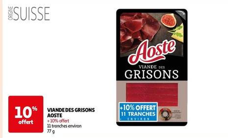 Aoste - Viande Des Grisons offre sur Auchan Hypermarché