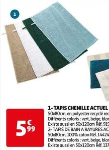 Actuel - Tapis Chenille  offre à 5,99€ sur Auchan Hypermarché