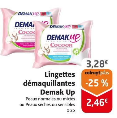 Demak Up - Lingettes Démaquillantes offre à 3,28€ sur Colruyt