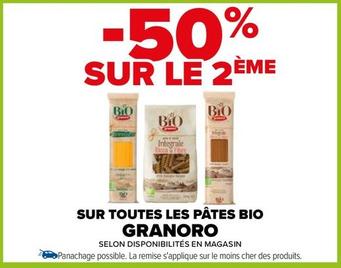 Granoro - Sur Toutes Les Pâtes Bio offre sur Carrefour