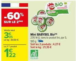 Babybel - Mini Bio offre à 3,05€ sur Carrefour