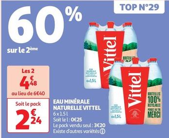Vittel - Eau Minerale Naturelle offre à 2,24€ sur Auchan Supermarché