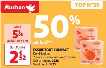 Auchan - Essuie-tout Compact