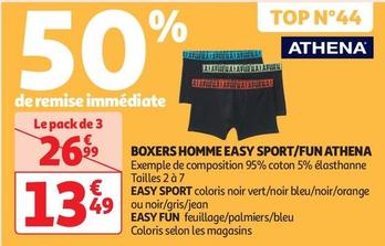 Athena - Boxers Homme Easy Sport/Fun