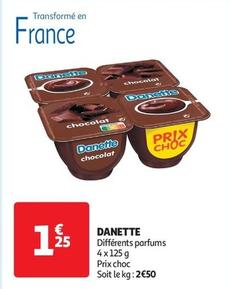 Danone - Danette offre à 1,25€ sur Auchan Supermarché