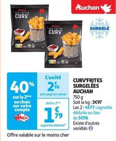 Auchan - Curv'Frites Surgelées  offre à 2,98€ sur Auchan Supermarché