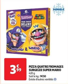 Super Mario - Pizza Quatre Fromages Surgelee  offre à 3,99€ sur Auchan Supermarché