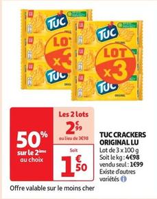 Lu - Tuc Crackers Original  offre à 1,5€ sur Auchan Supermarché