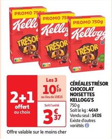 Kellogg's - Céréales Tresor Chocolat Noisettes  offre à 3,37€ sur Auchan Supermarché