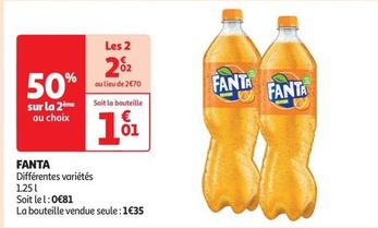 Fanta - 1.25 L offre à 1,01€ sur Auchan Supermarché