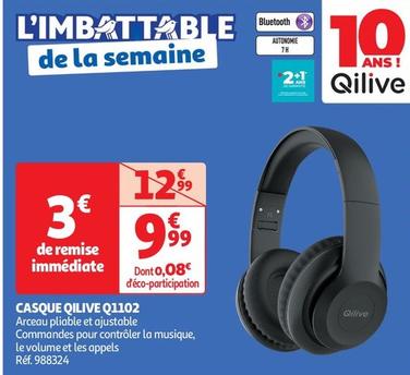 Qilive - Casque Q1102 offre à 9,99€ sur Auchan Supermarché