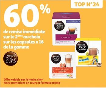 Nescafé - Sur Les Capsules De La Gamme offre sur Auchan Supermarché