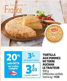 Auchan - Tortilla Aux Pommes Deterre Le Traiteu