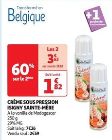 Sainte Mère - Crème Sous Pression Isigny  offre à 1,82€ sur Auchan Supermarché
