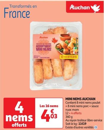 Auchan - Mini Nems  offre à 4,03€ sur Auchan Supermarché