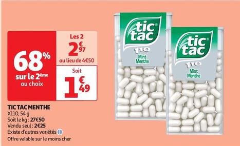 Tic Tac - Menthe offre à 1,49€ sur Auchan Supermarché
