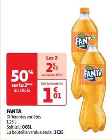 Fanta - 1,25 L offre à 1,01€ sur Auchan Supermarché
