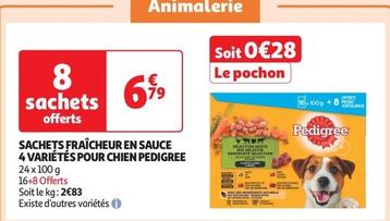 Pedigree - Sacets Fraicheur En Sauce 4 Varietes Pour Chien  offre à 6,79€ sur Auchan Supermarché