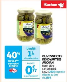 Auchan - Olives Vertes Denoyautees 