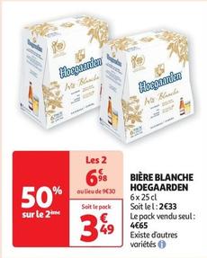Hoegaarden - Bière Blanche offre à 3,49€ sur Auchan Supermarché