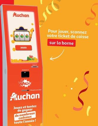 Auchan - Pour Jouer, Scannez Votre Ticket De Caisse Sur La Borne