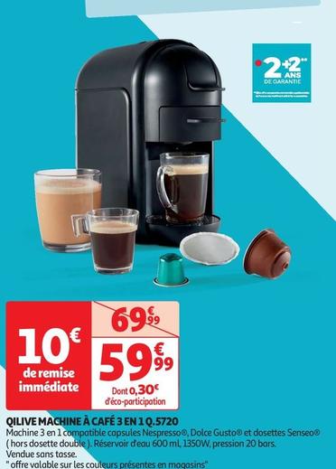 Qilive - Machine À Café 3 En 1Q.5720 offre à 59,99€ sur Auchan Supermarché