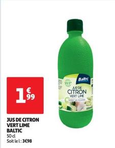 Baltic - Jus De Citron Vert Lime offre à 1,99€ sur Auchan Hypermarché