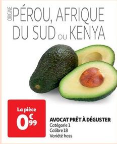 Avocat Prêt À Déguster offre à 0,99€ sur Auchan Supermarché