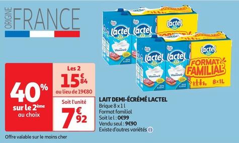 Lactel - Lait Demi Écrémé offre à 9,9€ sur Auchan Supermarché