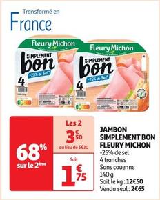 Fleury Michon - Jambon Simplement Bon