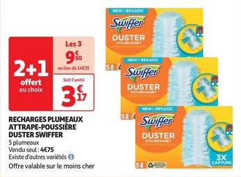 Swiffer - Recharges Plumeaux Attrape-poussière Duster offre à 3,17€ sur Auchan Supermarché