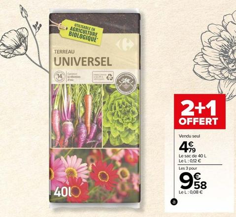 Carrefour - Terreau Universel Uab offre à 4,79€ sur Carrefour