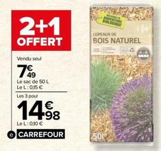Carrefour - Copeaux De Bois Naturel offre à 7,49€ sur Carrefour