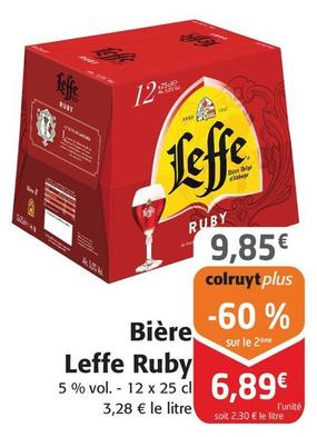 Leffe - Bière Ruby offre à 9,85€ sur Colruyt