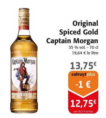 Captain Morgan - Original Spiced Gold offre à 12,75€ sur Colruyt