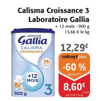Gallia - Calisma Croissance 3 Laboratoire offre à 12,29€ sur Colruyt