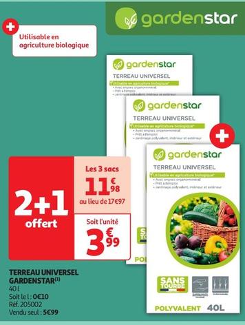 Gardenstar - Terreau Universel offre à 3,99€ sur Auchan Hypermarché