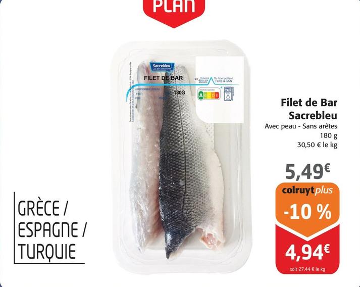 Sacrebleu - Filet De Bar offre à 5,49€ sur Colruyt
