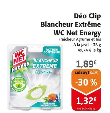 Wc Net - Déo Clip Blancheur Extrême Energy offre à 1,89€ sur Colruyt