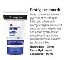 neutrogena - crème mains hydratante concentrée - 50 ml